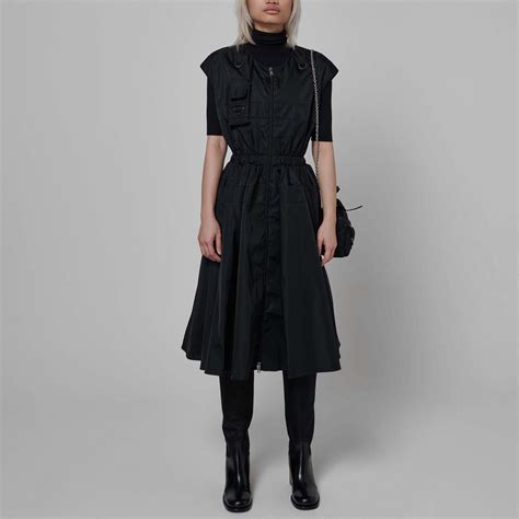 prada cotton jersey dress|prada nylon dress.